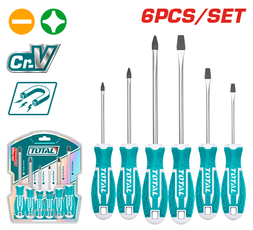 [THT250606] 6 PCS طقم مفك براغي