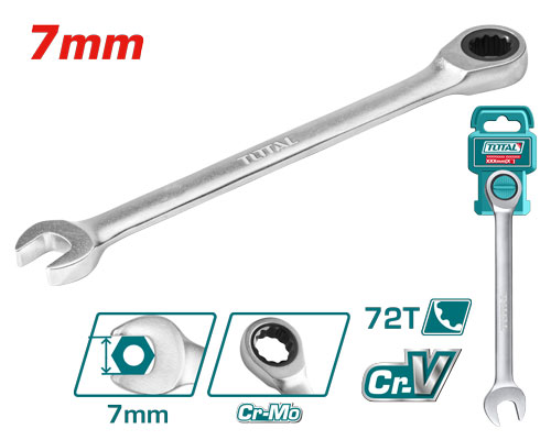 [TCSPAR071] 7MM مفتاح شق مسنن طقطاق