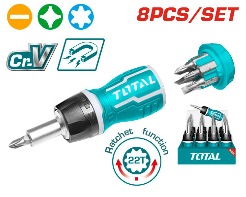 [TACSDS1726] 8 IN 1  طقم مفك براغي بلبل طقطاق
