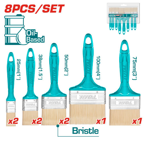 [THT8450801] 8PCS طقم فراشي دهان