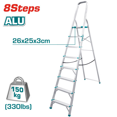[THLAD06081] 8Steps سلم المنيوم منزلي