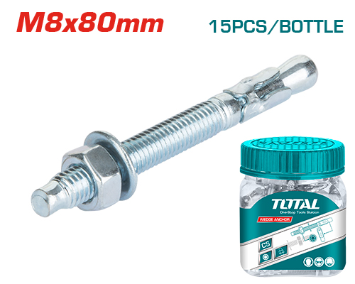 [WJWA0808011] 8X80 15PCS THRU BOLTS علبة ثروبولت