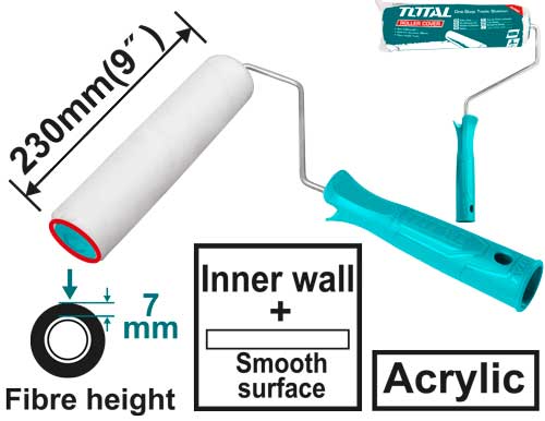 [THT8594] 9"X7MM مسكة رول دهان مع خرطوشة