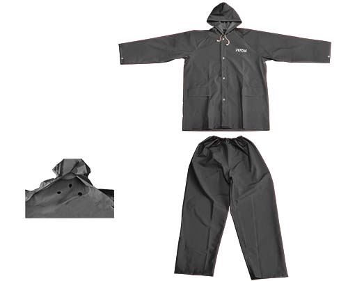 [THTRS031AB.M] Size:M بدلة مطر اسود