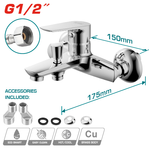 [TSLBM31001] خلاط دوش فيتاس قلب نحاس