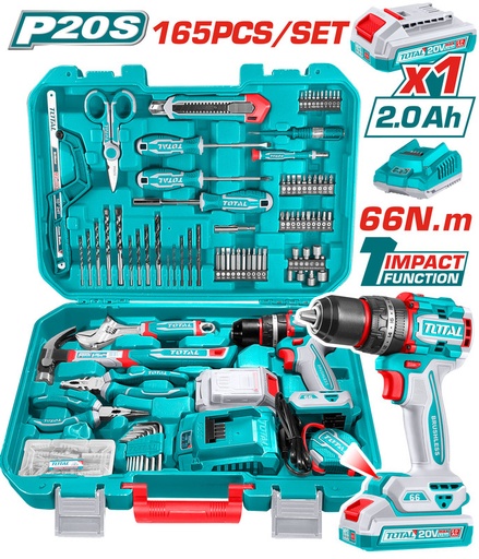 [THKTHP11652] 165 Pcs طقم عدة مع مقدح صناعي