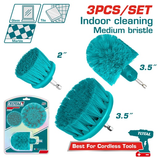 [TACM3001] 3 Pcs طقم فراشي تنظيف وسط