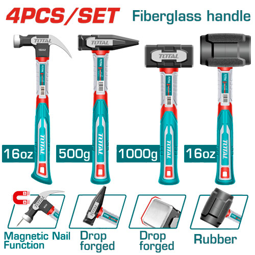 [THCH6004] 4Pcs طقم مطارق