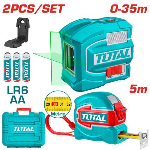 [TLL680081-1] مجموعة ليزر شقلة اخضر+متر صناعي